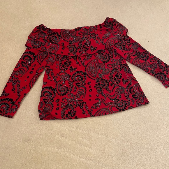 WOW !!! NWT - STUNNING EVENING TOP- OFF THE SHOULDER HOT !!  Stretch  L - Picture 11 of 16